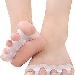 Dixoty Gel Toe Separators | Silicone Toe Spacers For Foot Pain Relief | Bunion Corrector Big Toe Separator Straightener Women And Men (WHITE)-picture-43