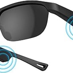 Alpha Digital Polarized Bluetooth Smart Sunglasses with Built-in Mic, Open-Ear Audio, IP65 Waterproof & 5-Hour Battery (Black)-picture-31