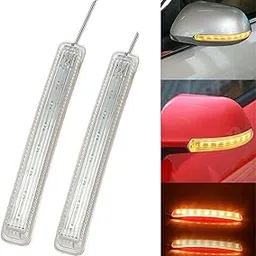SAZ DEKOR® Universal LED Turn Signal Light Car Side Mirror Accessories 12V 9LED 2Pieces Yellow|Mini Nail Fixation Tool, Mini Nail Shooting Machine, Nail Fixing Tool, Household Woodworking Accessories|-image-34