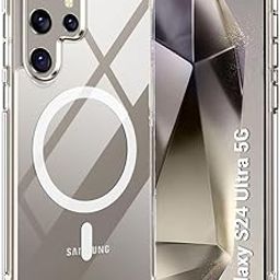 TheGiftKart Hybrid Back Cover Case for Samsung Galaxy S24 Ultra 5G Compatible with MagSafe | Shockproof Design | Hard Transparent Back Cover Case for Samsung Galaxy S24 Ultra (PC & TPU, Clear Sides)-22