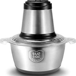 Electric Food Chopper Food Processor by 5Liter Stainless Steel Bowl Grinder for Meat, Vegetables, Fruits and Nuts, Stainless Steel Motor Unit and5 Large Sharp Blades, 500W-image-65