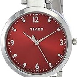 Women Tw000 X 203 Analog, dial_color -Red, band_color-Silver-image-62