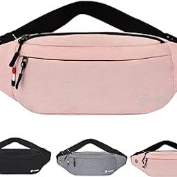 GUSTAVE® Bum Bag for Ladies Women Men Girls Bumbags Waist Fanny Pack with Headphone Jack and Adjustable Belt for Sport Running-image-45