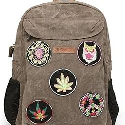 Canvas Laptop Backpack for Men & Women 16 Liters | Casual Bag with Waterproof Inner Lining & Laptop Compartment (fits up to 15.6 Inch) | Suitable for College & Travel (Acron Brown)-18