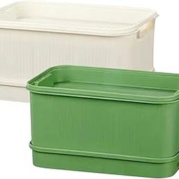 ARTISOUL® 2Pcs Sprouts Tray Large Capacity Reusable Germination Tray for Indoor Office-image-78