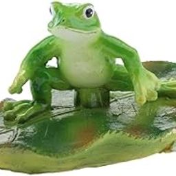 Artificial Lotus Leaf Frog Water Floating Ornament Pond Decor 3 Types B-16