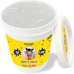 HOTKEI (1 Kg Slime) Clear Fruit Scented Big Slimy Slime Gel Jelly Putty Toy Slime Bucket kit Set Toys for Girls Boys Kids Slime-7