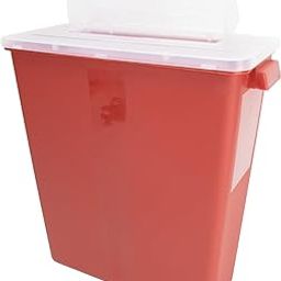 Sharps Container, 3 Gallon, with Locking Lid, Biohazard Needle and Syringe Disposal, for Home & Professional Use, Professional Medical Grade, 1 Pack-image-58