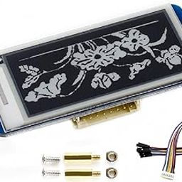 Waveshare 2.13inch E-Paper Display HAT for Raspberry Pi 4B/3B+/3B/2B/Zero/Zero W/Zero WH and Jetson Nano,250x122 Pixel Black,White Two-Color E-Ink Display SPI Interface Support Partial Refresh-picture-2