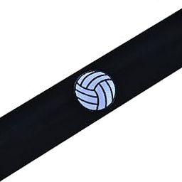 Funny Girl Designs Cotton Volleyball Patch Stretch Headband for Girls Teens and Adults - Volleyball Team Gift B-picture-40