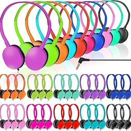 ZNXZXP Kids Headphones Bulk 50 Pack for School Classroom Student Children Toddler Boys Girls Teen and Adult,Computer Earphones Class Set of Headphones for Students Multi Color-picture-27