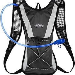 Lista 2L Outdoor TPU Polyester Hydration Bladder Bag - Olive Bag (Black Tube)-21