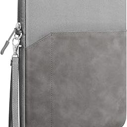 ProElite Polyester Tablet Sleeve Case Cover 12" to 13" for Apple iPad Air 13/Pro 13/Pro 12.9 Samsung Galaxy Tab S7/S8/S9 Plus/S7/S9 FE Plus 12.4", Lenovo Tab P12, Microsoft Surface Pro, Dark Grey-22