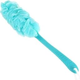 COTTON BASKET Loofah Long Handle Bath Brush | Soft Mesh Body Scrubber for Shower & Back | Exfoliating Nylon Sponge on a Stick for Men & Women | Gentle Lather & Deep Cleansing (Multicolor, Pack of 1)-image-1