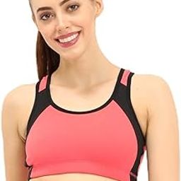 1051 Racer Back Non-Wired, Padded Full Coverage Sports Bra for Womens -Medium to High Impact Gym/Workout Slip-on Bra -200 GSM Cotton|Spandex - All Day Comfort Bra-image-16
