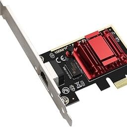 2.5GBase-T PCIe Network Adapter 2500Mbps PCI Express Gigabit Ethernet Card NIC RJ45 LAN Controller with Low Profile - RTL8125B Chip Version-10