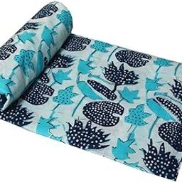 Kalap Floral Printed Cotton Cloth Materiel Indian Cotton Hand Block Print Fabric Running Jaipuri Hand Block Printed Women Dress Material Kurtis Natural 43" Inches (3 Meter)-image-12