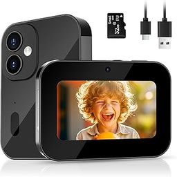 Digital Camera with Autofocus, 4K Small Digital Camera with Triple Lens, Point and Shoot Digital Camera with 3 in Touch Screen, 64MP Compact Camera with 16X Digital Zoom for Beginners, Teens and Kids-image-62