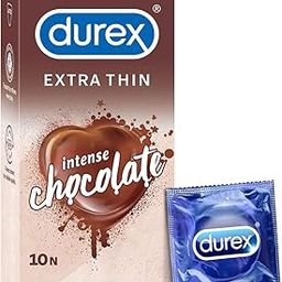 Durex Extra Thin Intense Chocolate Flavoured Condoms For Men - 10s-8