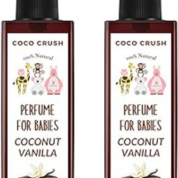 100% Natural Coconut Vanilla Perfume for Babies - Gentle & Safe, Mild Fragrance | Unisex childen | Multipurpose with Delicate Fragrance | Dermatologically Tested (200ML (2 * 100ML))-46