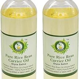 R V Essential Pure Rice Bran Carrier Oil (100ml+100ml) Pack of Two- Oryza Sativa (100% Pure and Natural Cold Pressed)-image-2