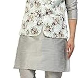 Men's Kurta Pyjama Floral Printed Nehru Jacket Sets.-image-116