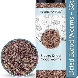 Foodie Puppies Freeze Dried Blood Worms 35g - Food for Guppies, Mollies, African Cichlids, Betta & Discus Fish and Tropical, Marine Fish & Turtles-image-62