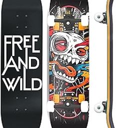 Jaspo Street King Skateboard for Adults & Kids - 7-Layer Canadian Maple Wood Deck, 31" x 8" Inches, Professional Skateboard for Beginners, Pros, Boys & Girls, 120 kg Capacity-image-11