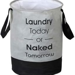 BLESS BERRIES Non-Woven Laundry Basket Bag with Handle 45Ltr - Durable, Foldable, Lightweight Clothes Storage Bag for Bedroom, Laundry Room, Dirty Clothes Organization | Grey, Pack of 1-picture-23