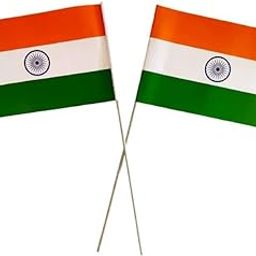 Set of 10 Small Indian Hand Waving Flags with Stick | Tricolor Tiranga Flags for Independence Day & Republic Day Celebrations-image-33