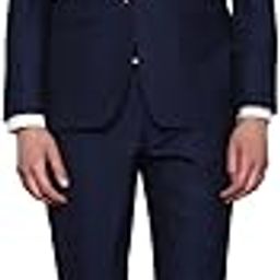 Men's Polyester Blend Three Piece Suit-Dress Set (LPSUMSLHR81167_Navy-picture-23