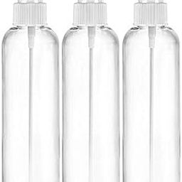 JKB Pharmacy Empty Transparent Plastic Fine Mist Spray Bottle For Sanitizer, Rosewater and Other DIY -200ml (Set of 3)-image-38