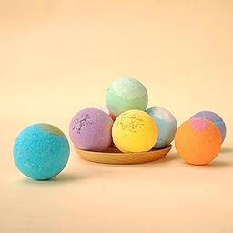 CALANDIS 12Pcs Organic Bath Bombs SPA Bath Fizz Balls Kit Dry Skin Moisturize | Bath Bombs & Fizzies | Bath &-image-27