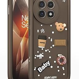Pikkme Back Cover for OnePlus 13R 5G | Cute Fun Cartoon 3D Bear Silicone Full Body Protection Bumper Case (Brown)-image-38