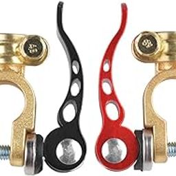 ATORSE™ 2 Pieces Car Battery Terminal Connector Clamp Durable Replacement For Car-25