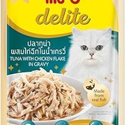 ME-O Delite Tuna, Chicken Flake in Gravy 70G, Wet Food, Pack of 12 (70G X 12, 840G)-30