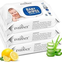 EVELANCE Soft Cleansing Baby Wipes with Lid | 72 Wipes x 3-216 Wipes | Extra Thick & Moist Wet Wipes for Baby's | Prevents Rashes & Redness with Goodness of Aloe Vera Vitamin E | pH Balanced-image-7