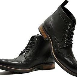 LEATHER BROGUE LACE-UP BOOT FOR MEN-image-27