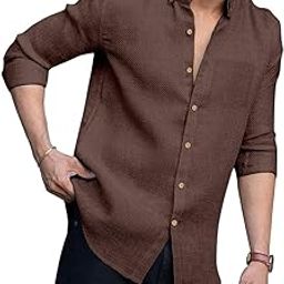 Success Linen Button-Down Shirt, Textured Sage Green, Long Sleeve-image-35