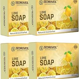 SEDROVEIL Lime Soap | Natural & Handcrafted Bathing Bar | Fresh Lime Extract | Paraben-Free | Deep Cleansing & Refreshing & Glowing Skin | Suitable for All Skin Types | 4 x 95g Bar-image-30