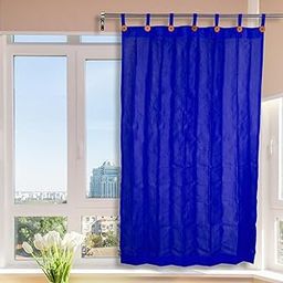 OUTDOOR SUN BLOCKING BALCONY CURTAINS LOOP 90 %UV PROTECTION ,SUN SHADING LIGHT FILTERING ,TEMOERATURE REDUCING (3 FTX 9 FT )HDPE OUTDOOR LOOP BUTTON CURTAINS SHADE NET (1 Pcs, BLUE)-image-16