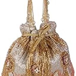 golden silver brouch potli bag-image-83