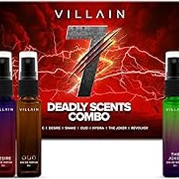 Villain 7 Deadly Scents Trial Pack | Long Lasting Woody, Spicy, Aquatic, Oud EDP - 7x8ml-3