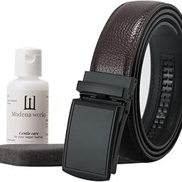 Men's Vegan Leather Belt | FREE Vegan Leather Revival Kit | Night Sky (Brown)-image-44