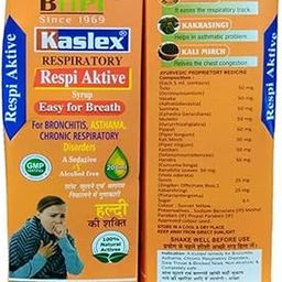 Bharat Kaslex Cough Syrup (Respi-Aktive) Haldi Yukt 200 ml | Pack of 3-image-24
