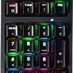 Mechanical Numeric Keypad Green USB Keyboard Computer Numpad 21 Keys PBT- Keycap for Laptop Cashier PC 21 Keys Numpad Keypad Green Numeric Keypad Portable Ergonomic Number Pad-22