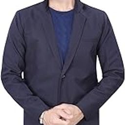 Men's Slim Fit Formal Party Two Button Blazer-image-70