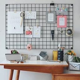 Steel Photo Collage Grid Frame, Basket & Tray| Photo frame grid DIY Mesh Wire Frame | Basket | Tray for Wall Decor, Home Living Room & office (01-Grid, 01-Basket, 01-Tray)-image-46