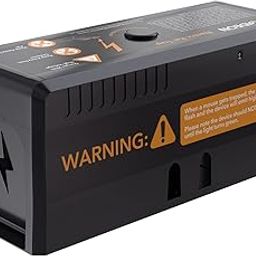 Gideon rat trap electric mouse and rat trap for home indoor and outdoor use pest control traps with human bump chamber and rechargeable battery, for rats, mice, soil bits, squirrels,-image-26