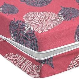 VAS COLLECTIONS Cotton Feel Ultra Soft Mattress Protector Single Bed, 72x36 Inches | Breathable - Hypoallergenic Fitted Bed Protector/Mattresses Cover (72"x36" - Single, Pink)-5